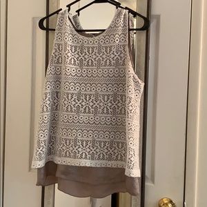 A cute white and beige shirt